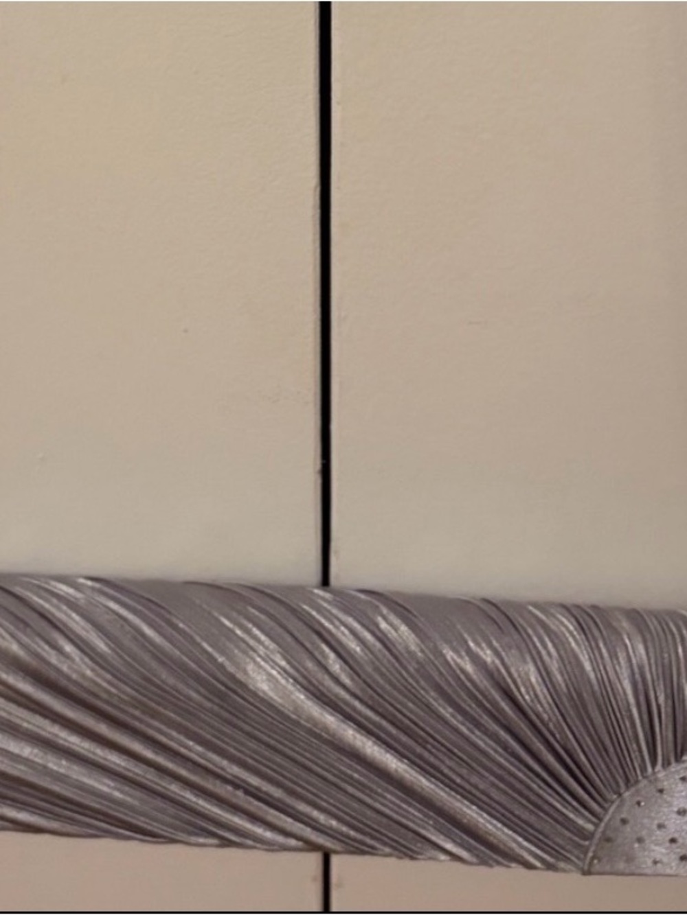 Vintage Metallic Silver cocktail clutch